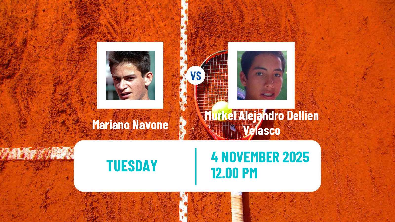 Tennis Lima 2 Challenger Men Mariano Navone - Murkel Alejandro Dellien Velasco