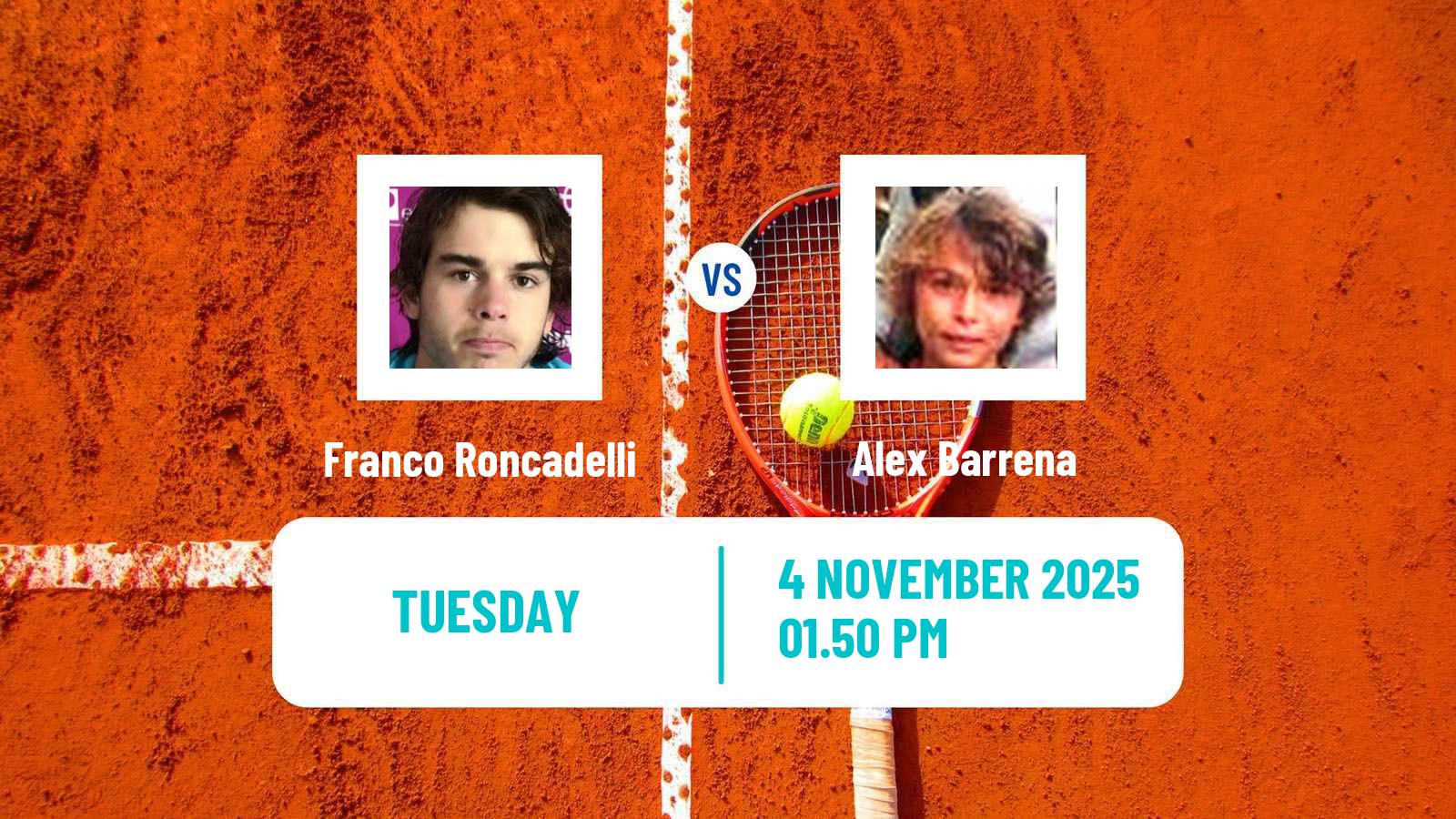 Tennis Lima 2 Challenger Men Franco Roncadelli - Alex Barrena