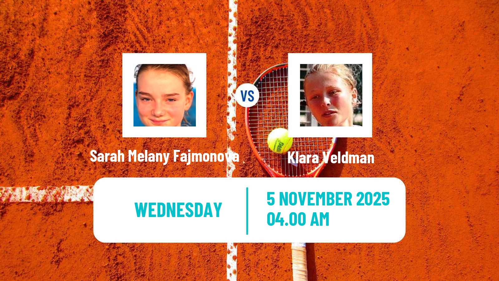 Tennis ITF W35 Liberec Women Sarah Melany Fajmonova - Klara Veldman