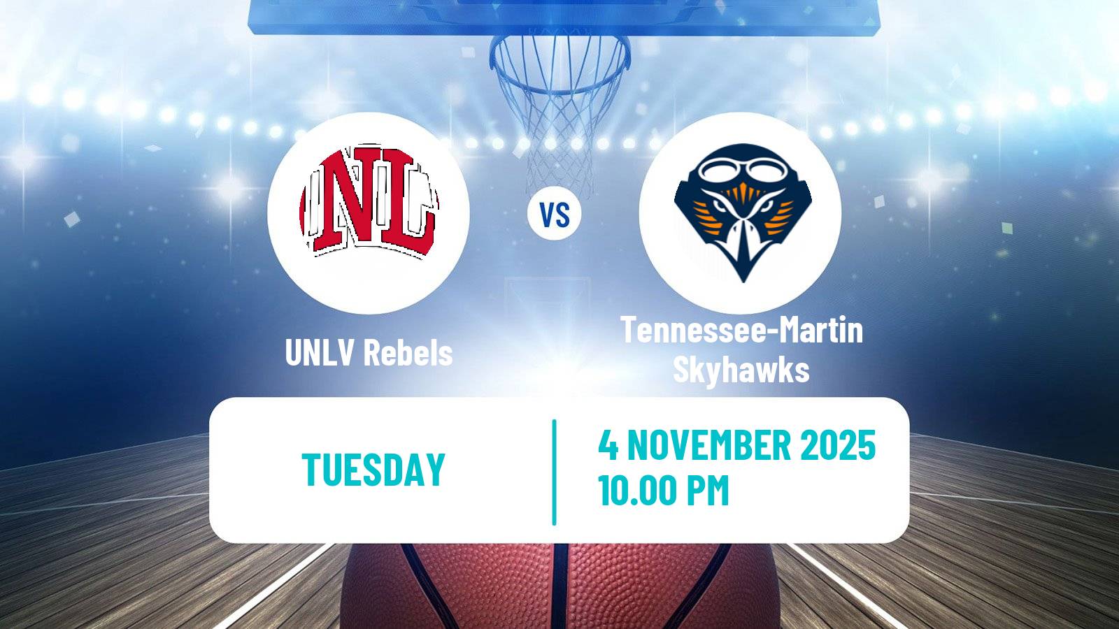Basketball NCAA College Basketball UNLV Rebels - Tennessee-Martin Skyhawks