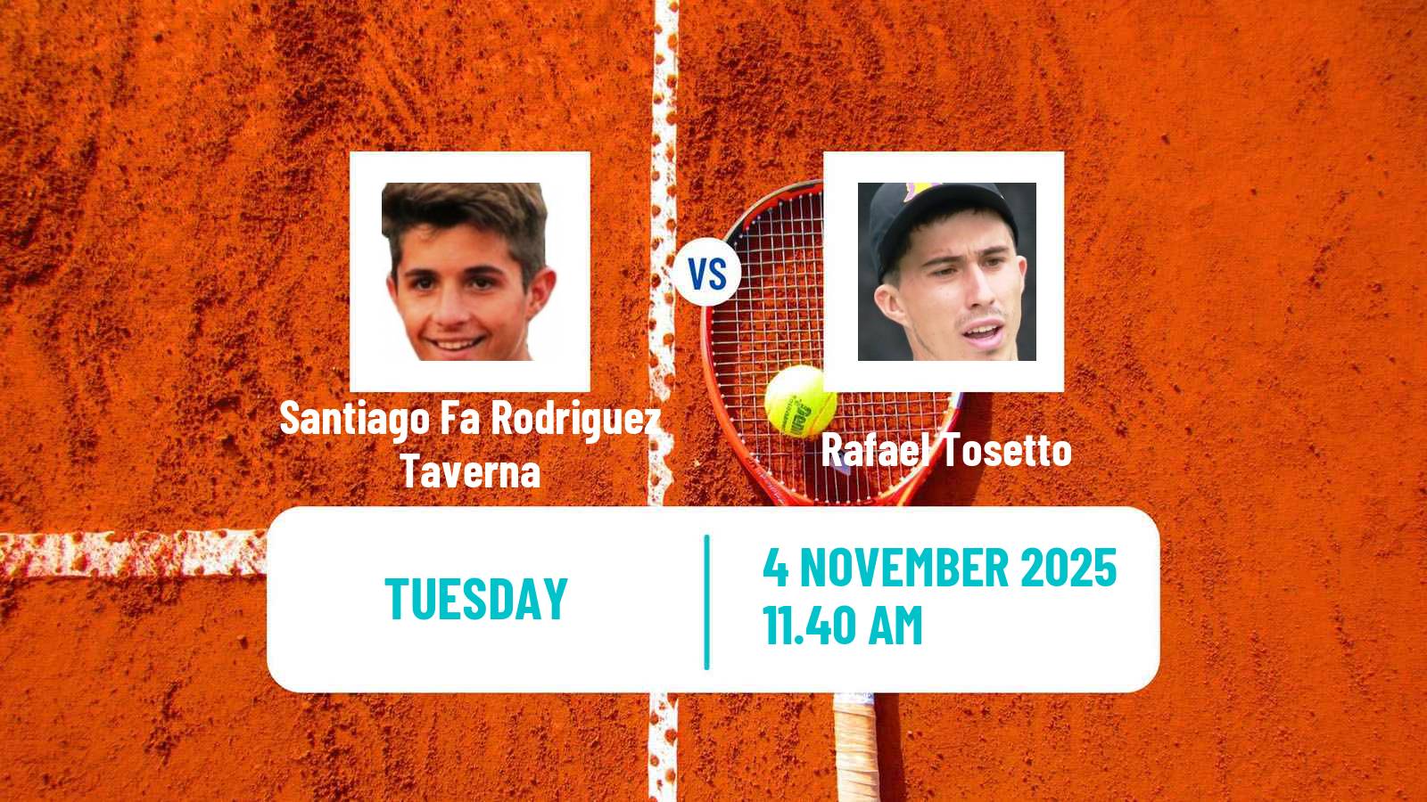 Tennis ITF M25 Santa Cruz Do Sul Men Santiago Fa Rodriguez Taverna - Rafael Tosetto