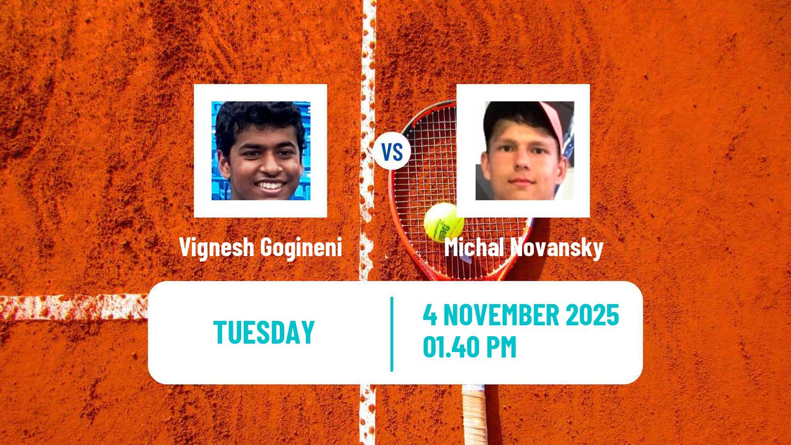 Tennis ITF M25 East Lansing Mi Men Vignesh Gogineni - Michal Novansky