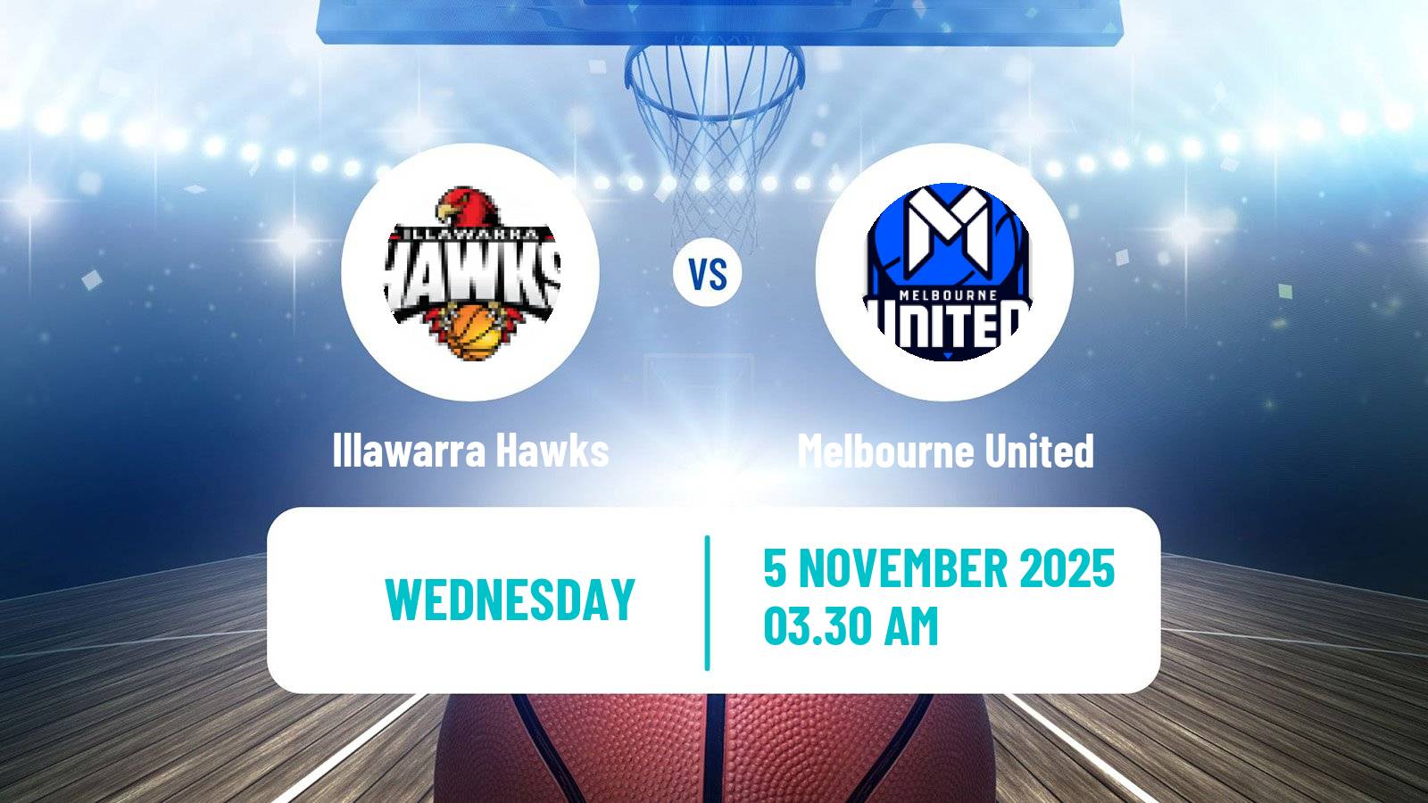 Basketball Australian NBL Illawarra Hawks - Melbourne United
