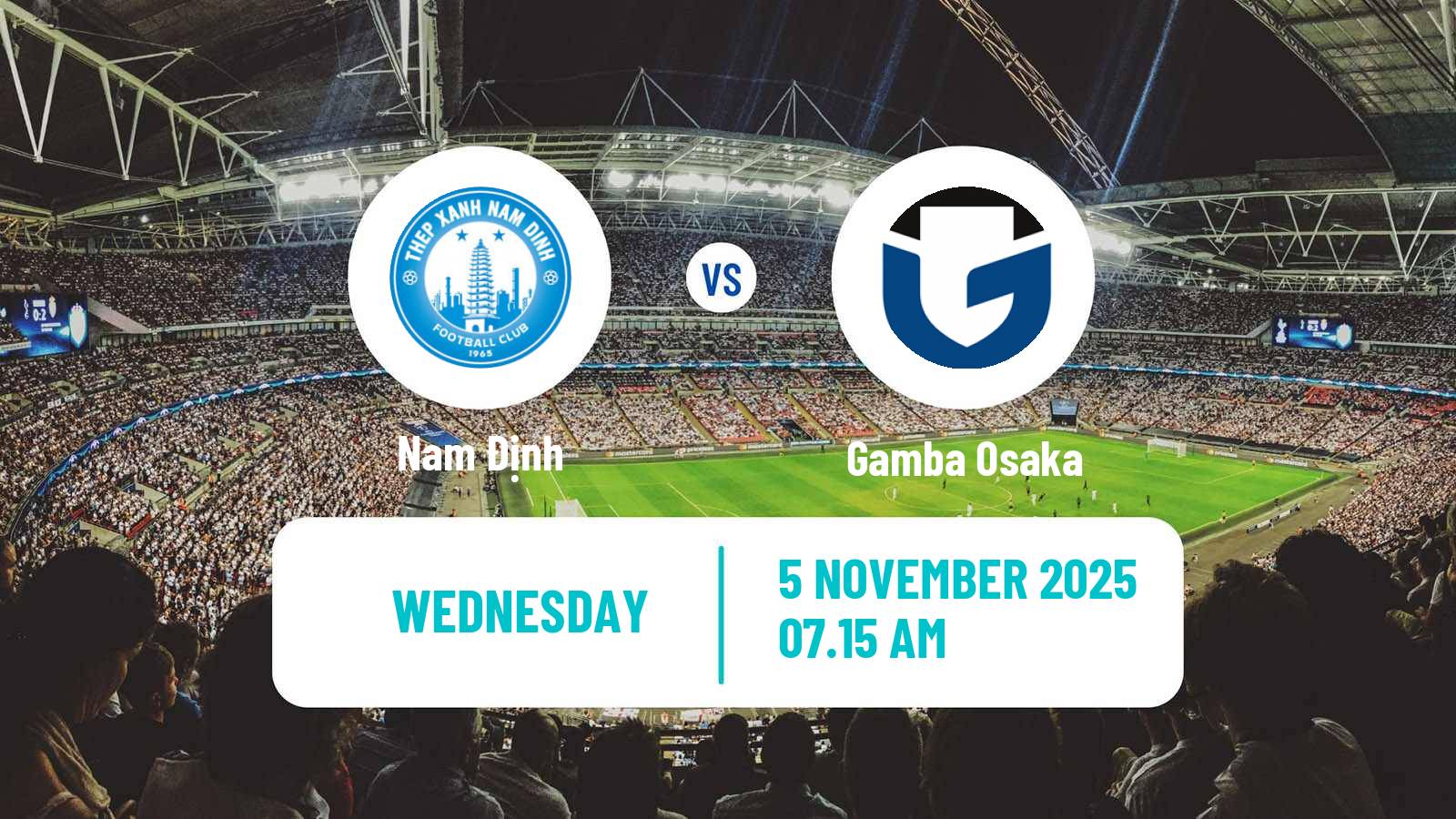 Football AFC Champions League 2 Nam Định - Gamba Osaka