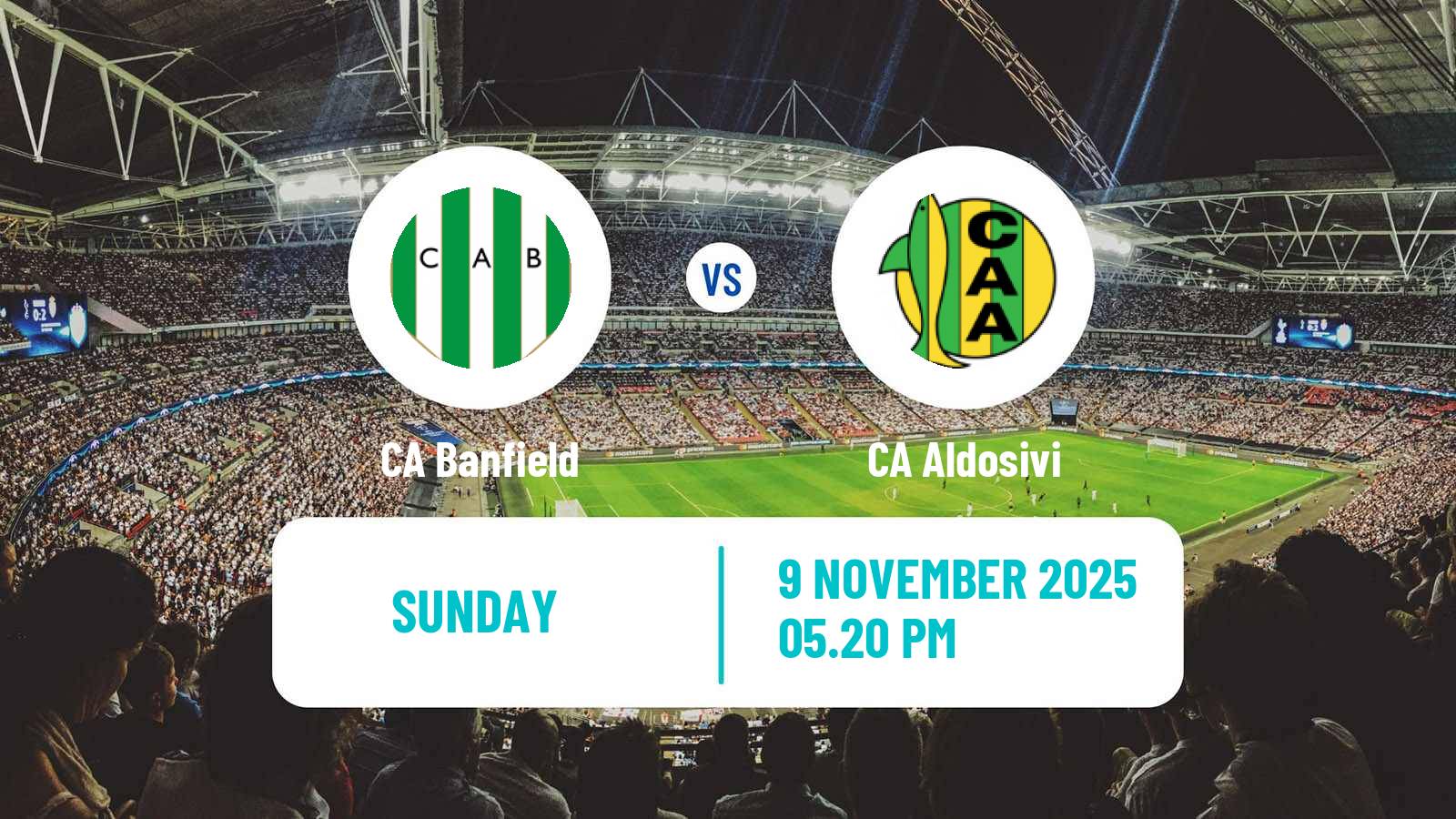 Football Argentinian Liga Profesional Banfield - Aldosivi