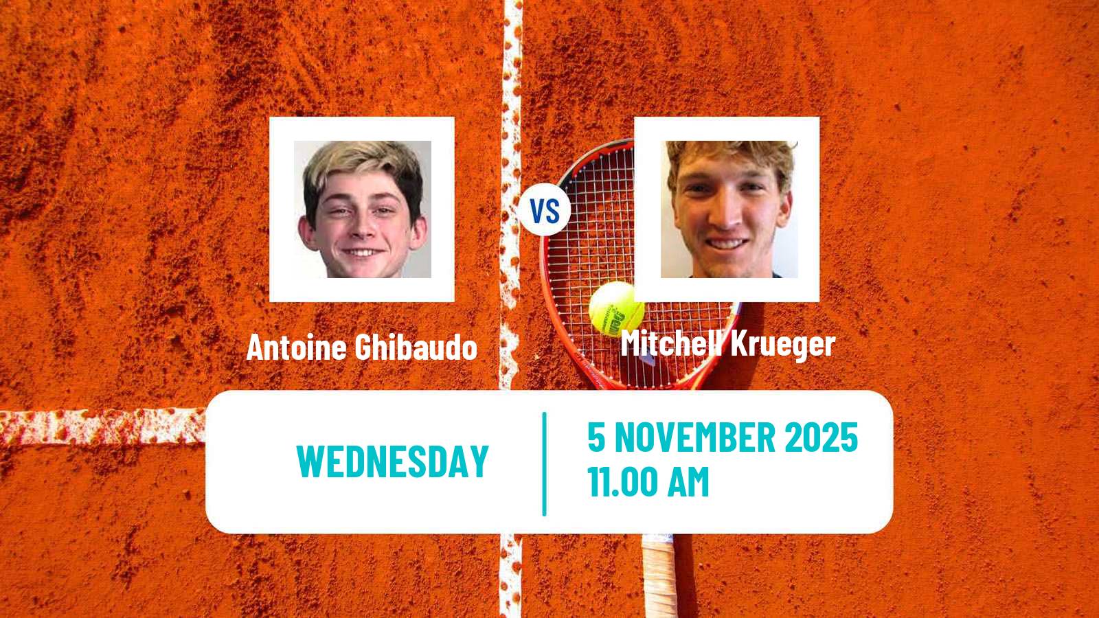 Tennis Knoxville Challenger Men Antoine Ghibaudo - Mitchell Krueger