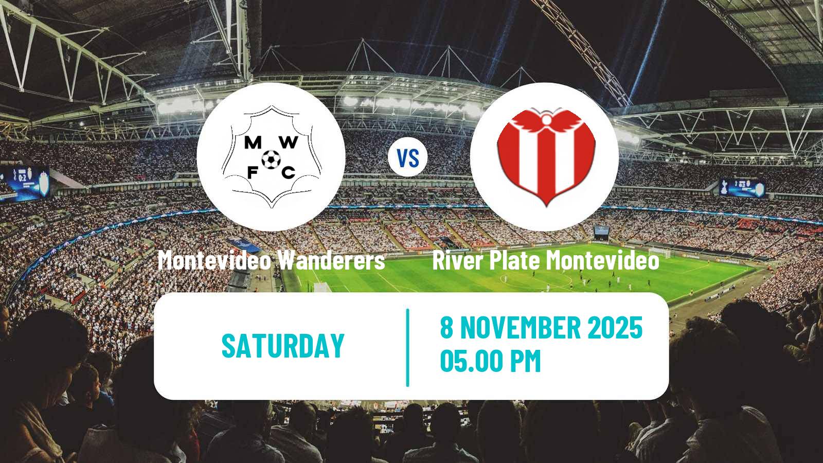 Football Uruguayan Primera Division Montevideo Wanderers - River Plate Montevideo