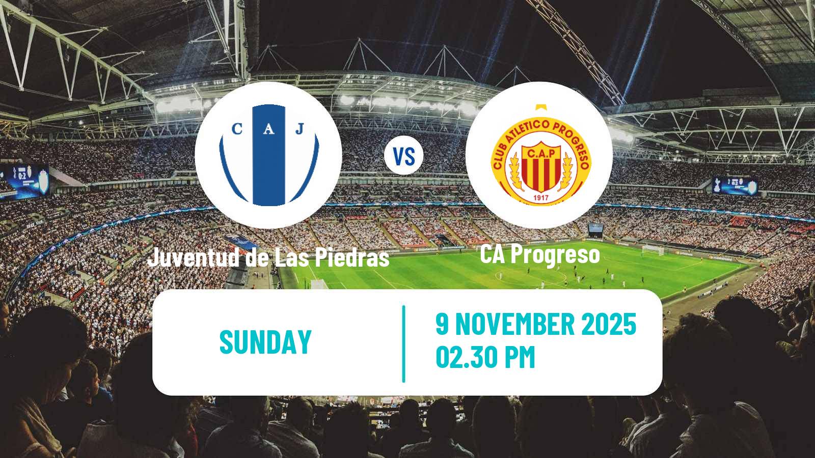 Football Uruguayan Primera Division Juventud de Las Piedras - Progreso