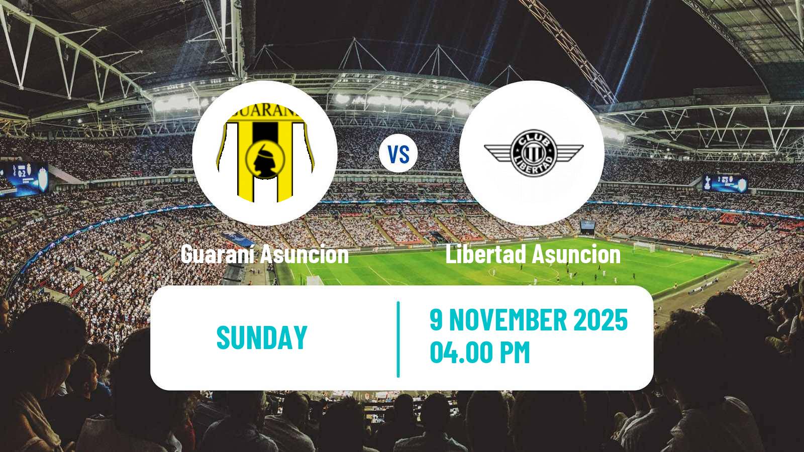 Football Paraguayan Primera Division Guaraní Asuncion - Libertad Asuncion