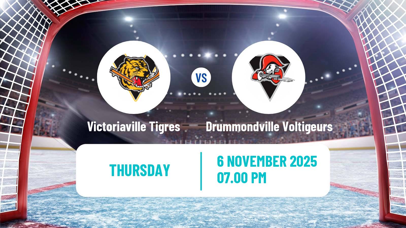 Hockey QMJHL Victoriaville Tigres - Drummondville Voltigeurs