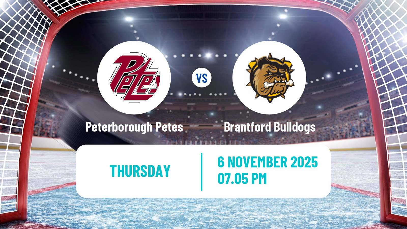 Hockey OHL Peterborough Petes - Brantford Bulldogs