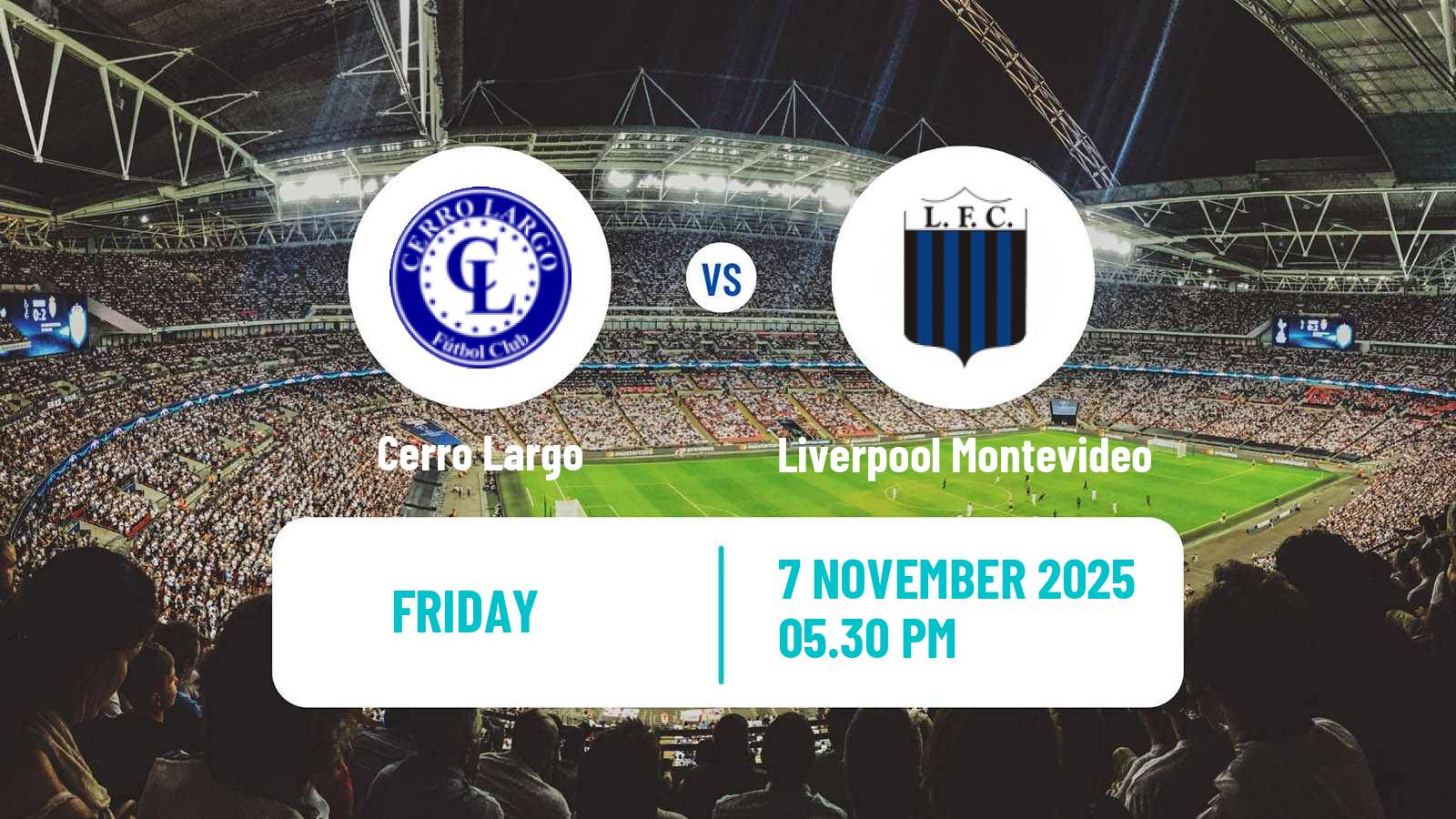 Football Uruguayan Primera Division Cerro Largo - Liverpool Montevideo