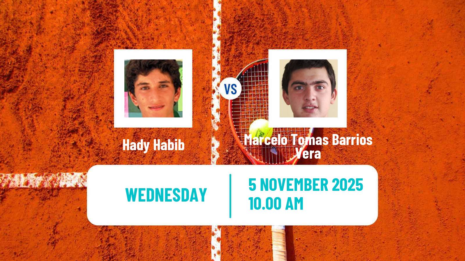 Tennis Lima 2 Challenger Men Hady Habib - Marcelo Tomas Barrios Vera