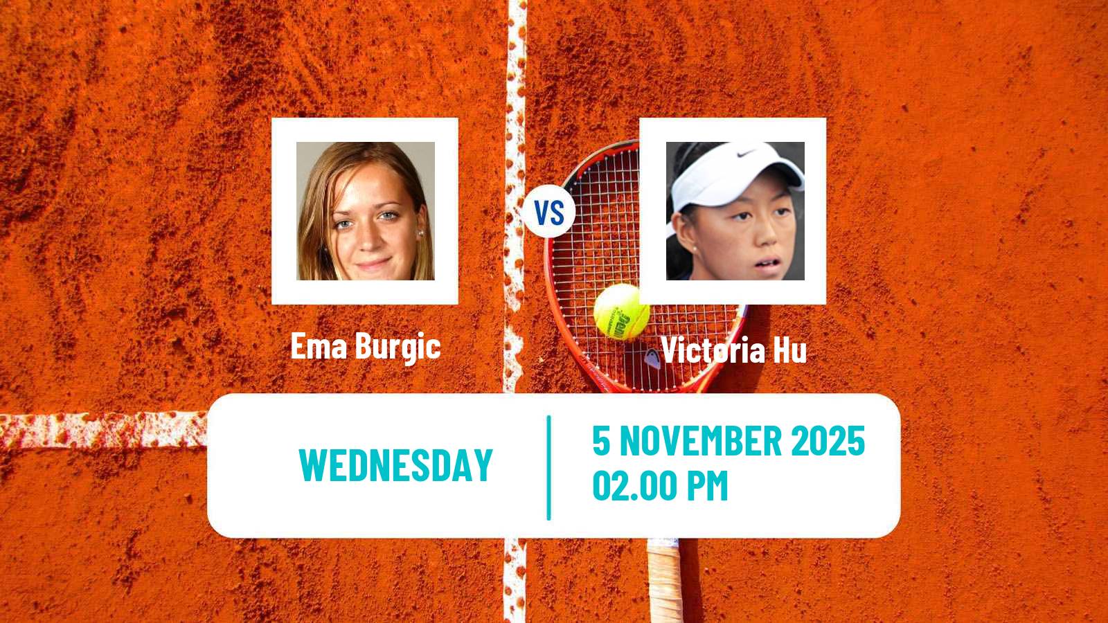 Tennis ITF W35 Orlando Fl 2 Women Ema Burgic - Victoria Hu