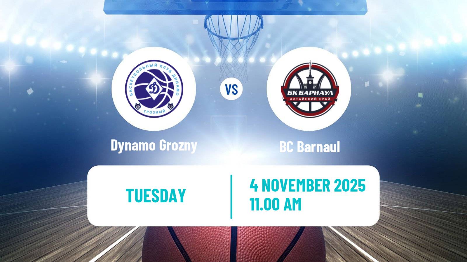 Basketball Russian Super League Basketball Dynamo Grozny - Barnaul