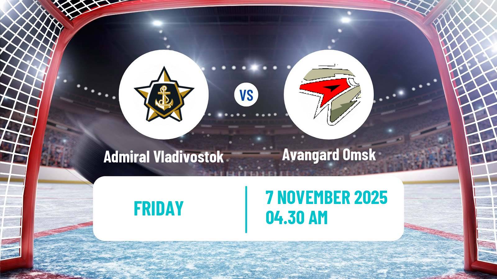 Hockey KHL Admiral Vladivostok - Avangard Omsk
