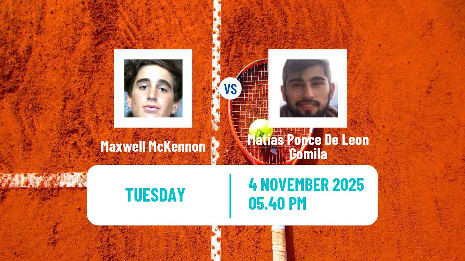 Tennis ITF M25 Guadalajara Men Maxwell McKennon - Matias Ponce De Leon Gomila