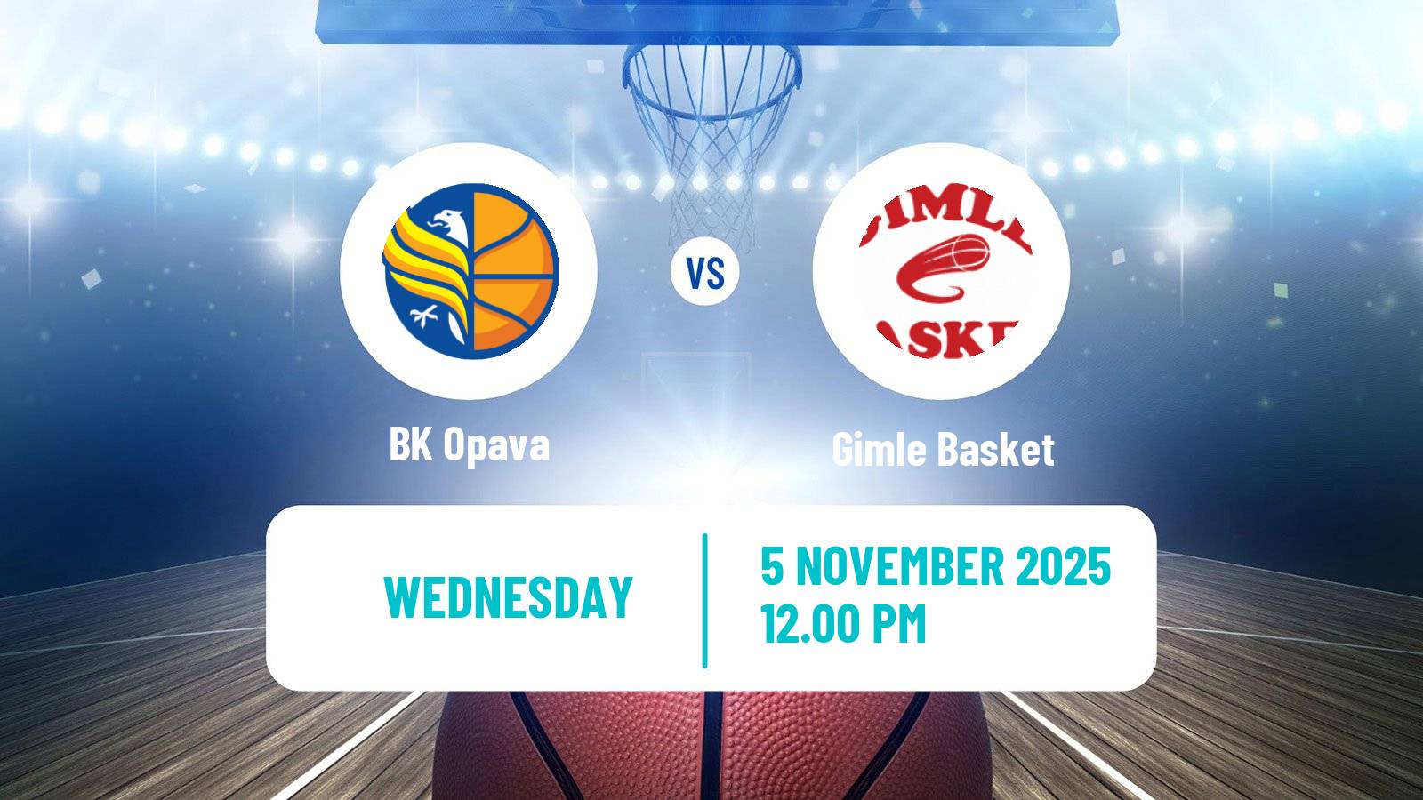 Basketball ENBL Opava - Gimle