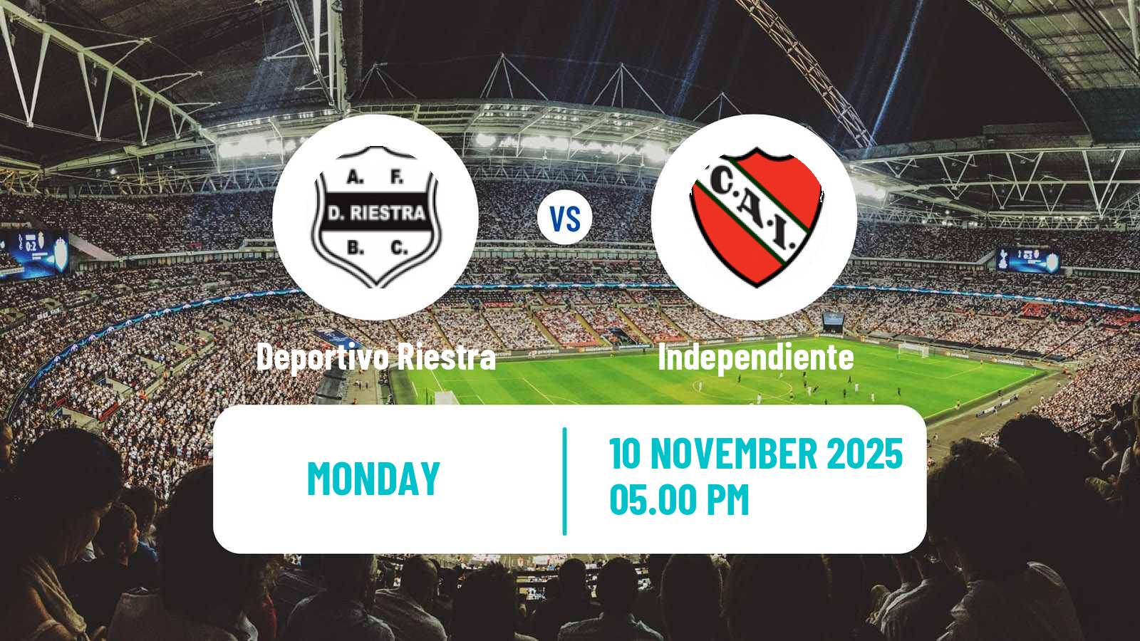 Football Argentinian Liga Profesional Deportivo Riestra - Independiente