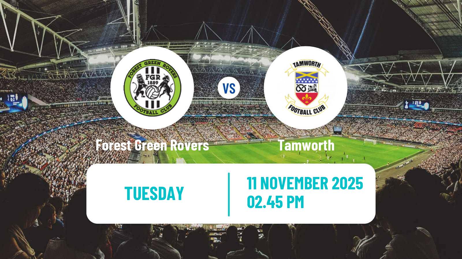 Football English National League Forest Green Rovers - Tamworth