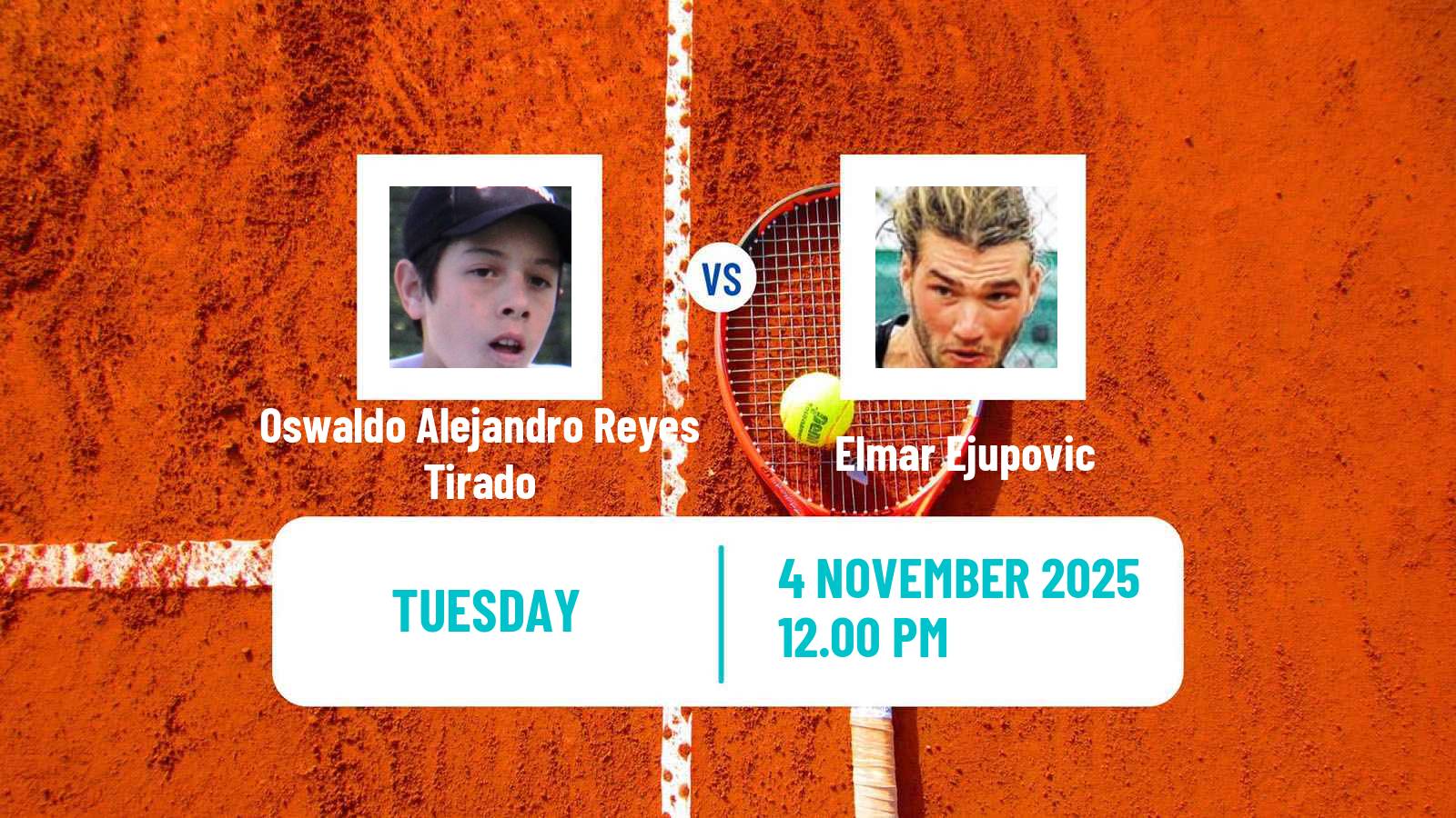 Tennis ITF M25 Guadalajara Men Oswaldo Alejandro Reyes Tirado - Elmar Ejupovic
