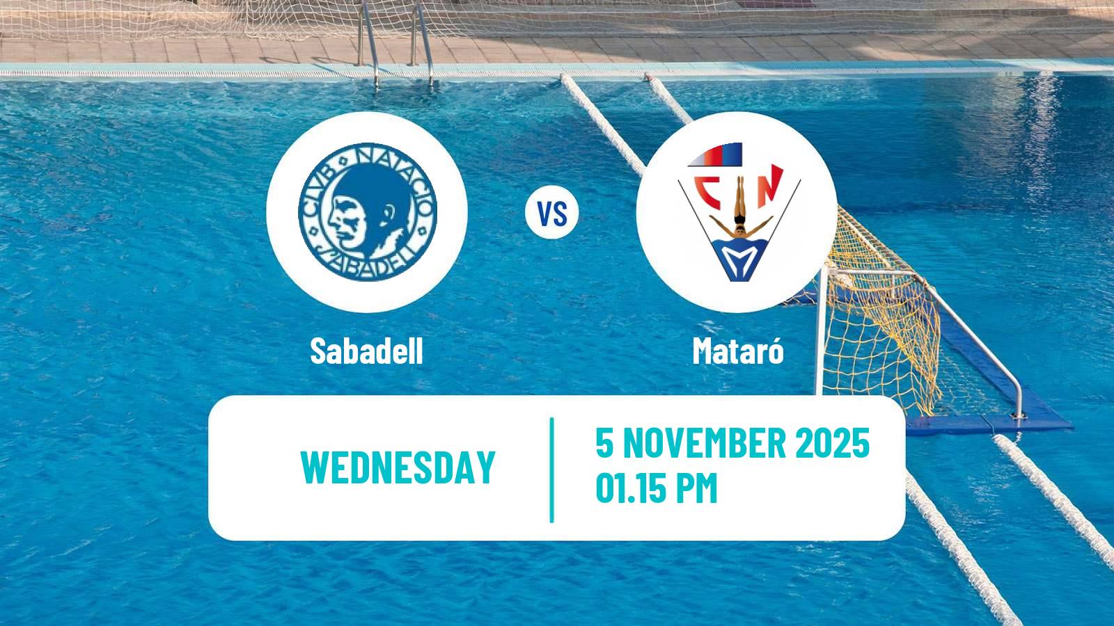 Water polo Spanish Liga Premaat Women Sabadell - Mataró