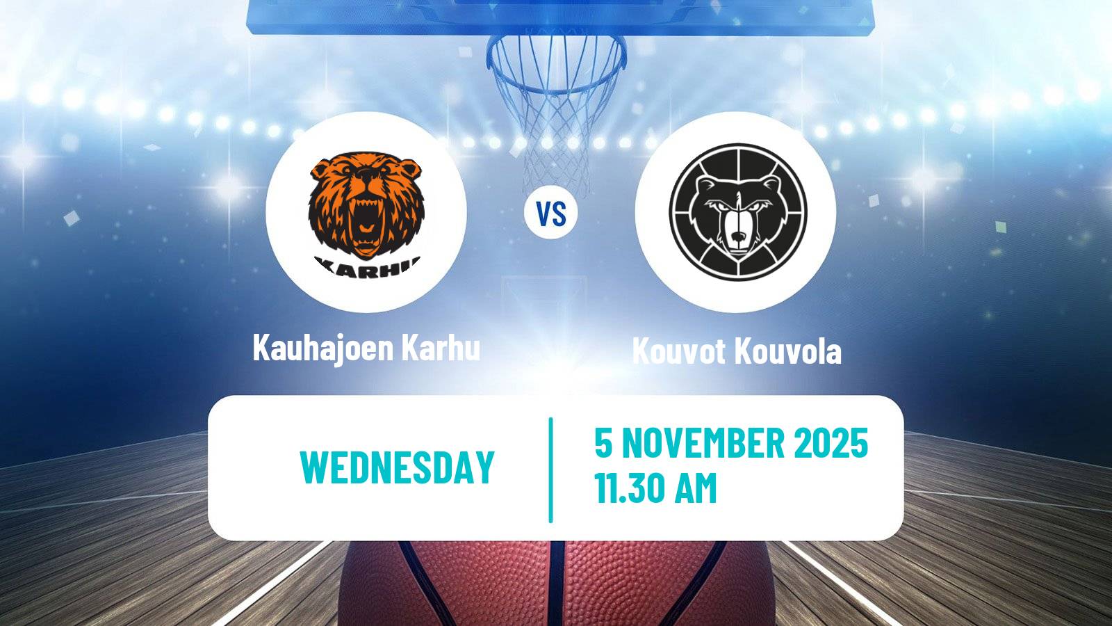 Basketball Finnish Korisliiga Kauhajoen Karhu - Kouvot Kouvola