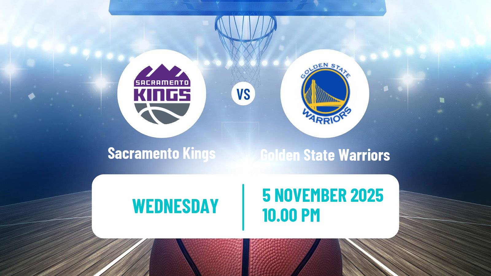Basketball NBA Sacramento Kings - Golden State Warriors