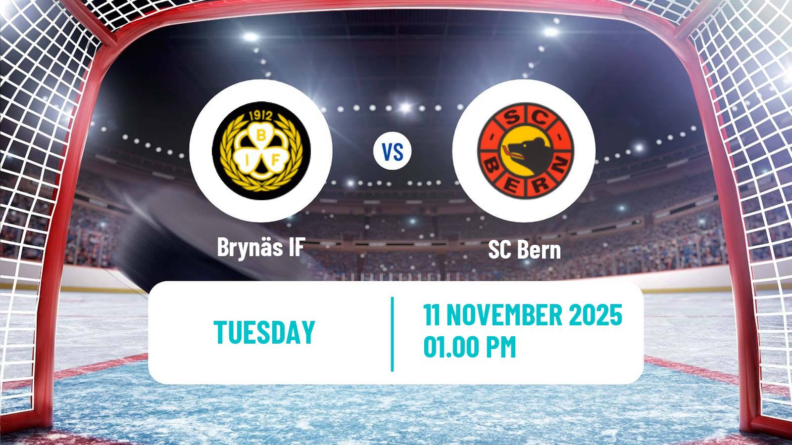 Hockey Champions League Ice Hockey Brynäs - Bern
