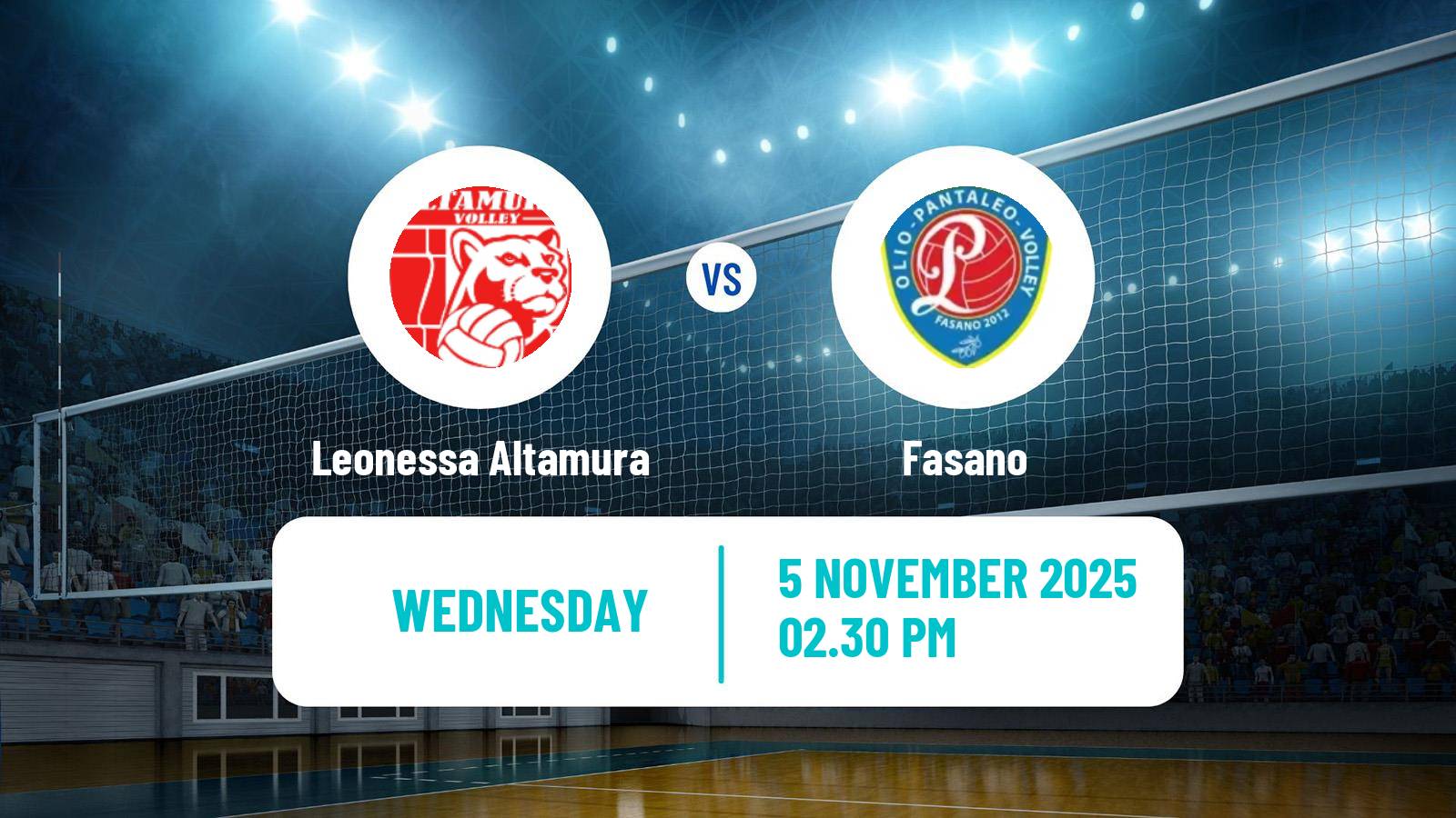 Volleyball Italian Serie A2 Volleyball Women Leonessa Altamura - Fasano