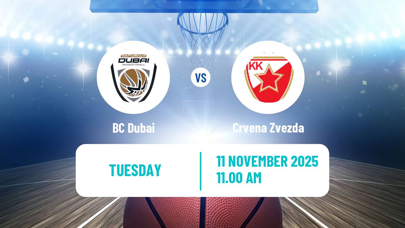 Basketball Euroleague Dubai - Crvena Zvezda