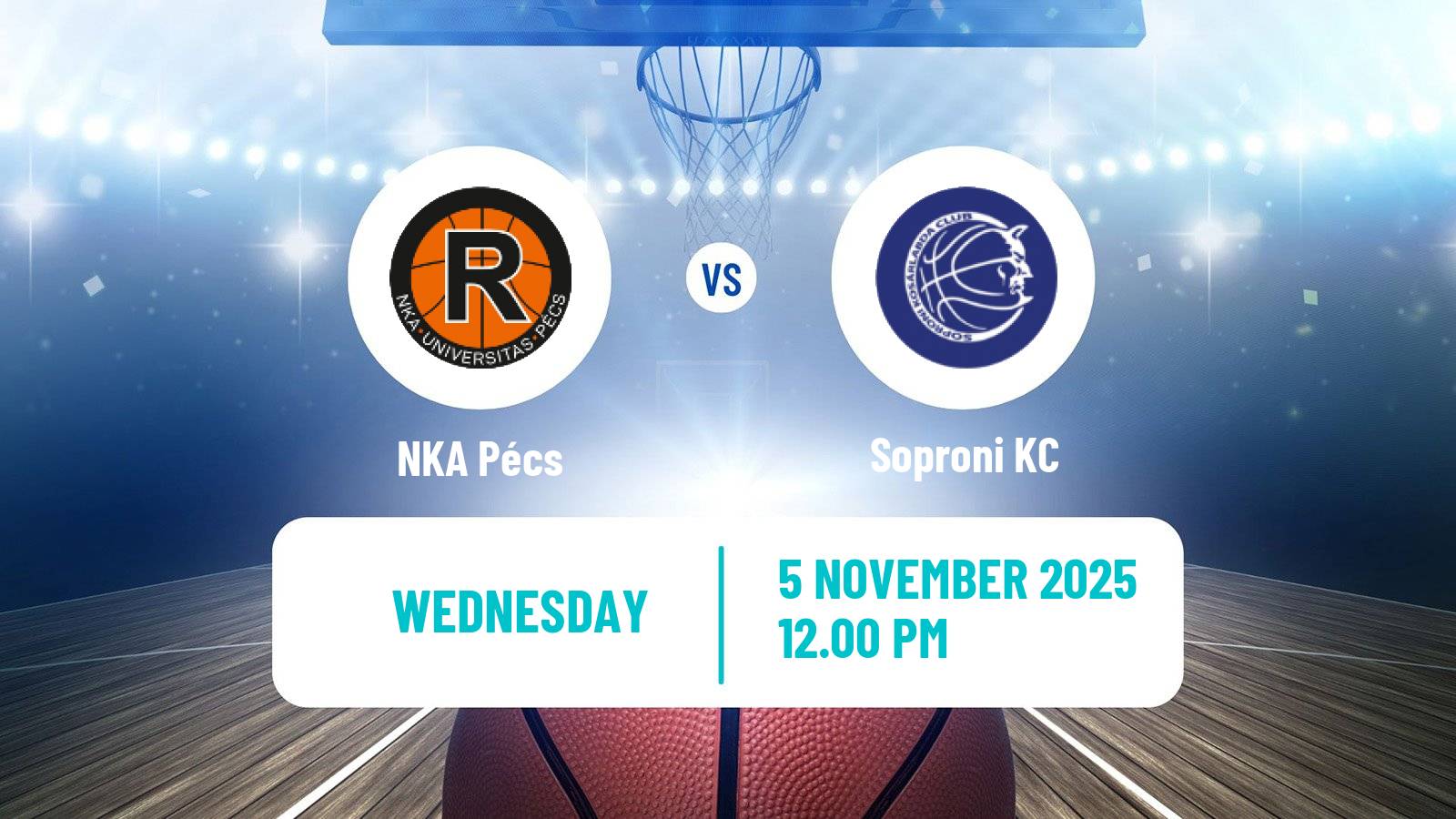 Basketball Hungarian NB I Basketball NKA Pécs - Soproni KC