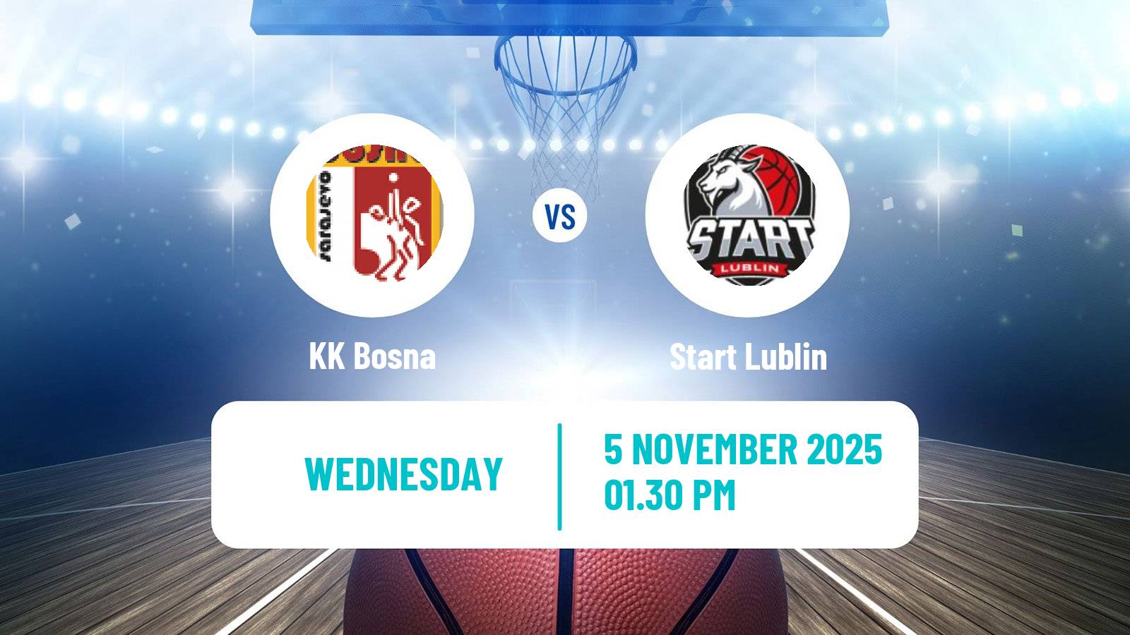 Basketball FIBA Europe Cup Bosna - Start Lublin
