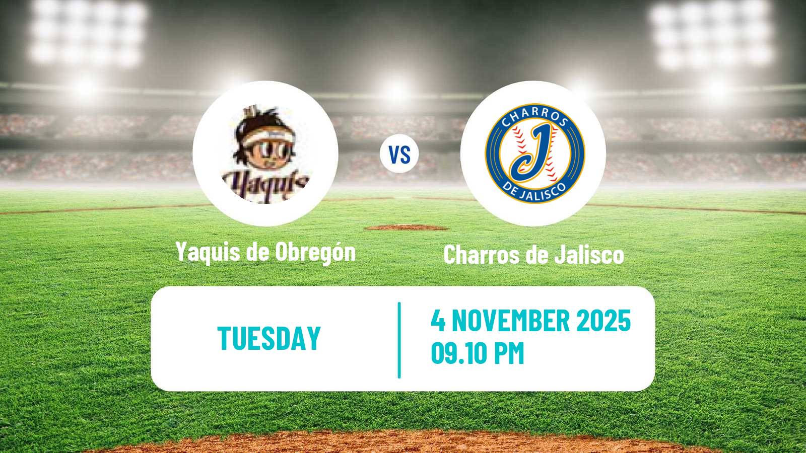 Baseball LMP Yaquis de Obregón - Charros de Jalisco
