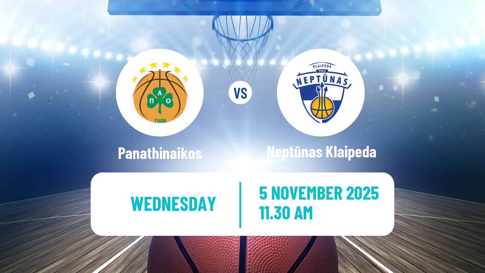 Basketball Eurocup Women Panathinaikos - Neptūnas Klaipeda