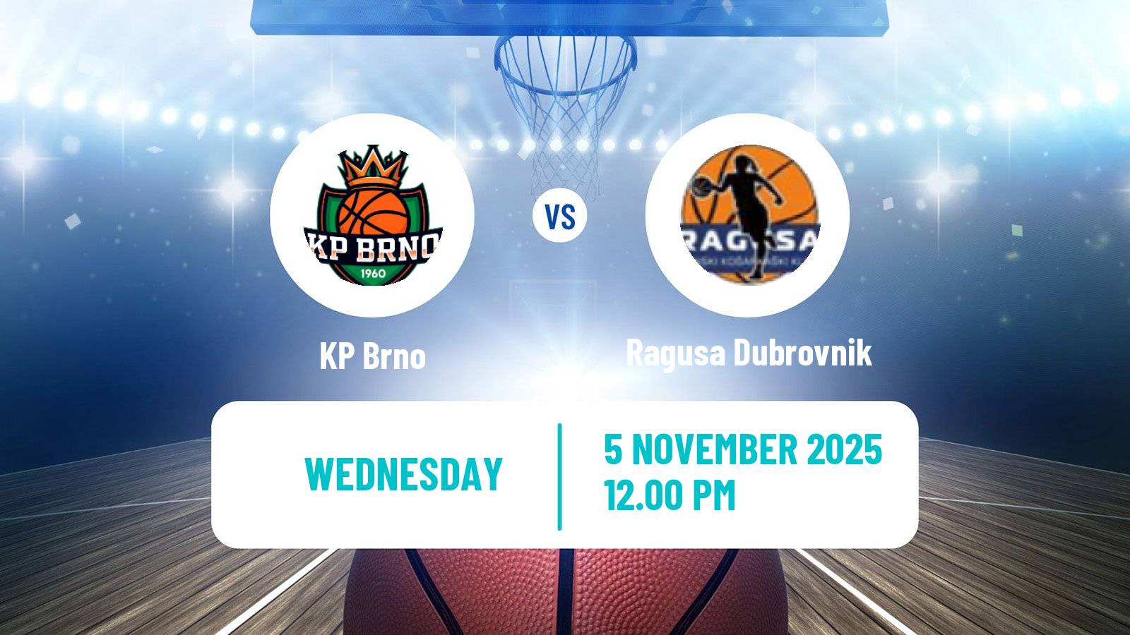 Basketball Eurocup Women KP Brno - Ragusa Dubrovnik