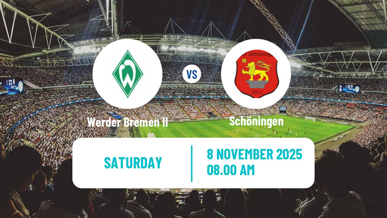 Football German Regionalliga North Werder Bremen II - Schöningen