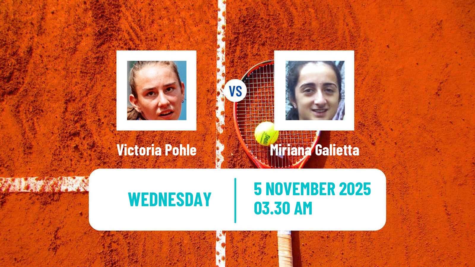 Tennis ITF W15 Solarino 2 Women Victoria Pohle - Miriana Galietta