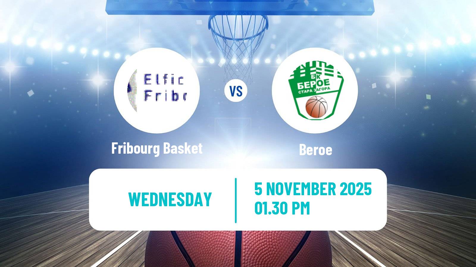 Basketball Eurocup Women Fribourg Basket - Beroe