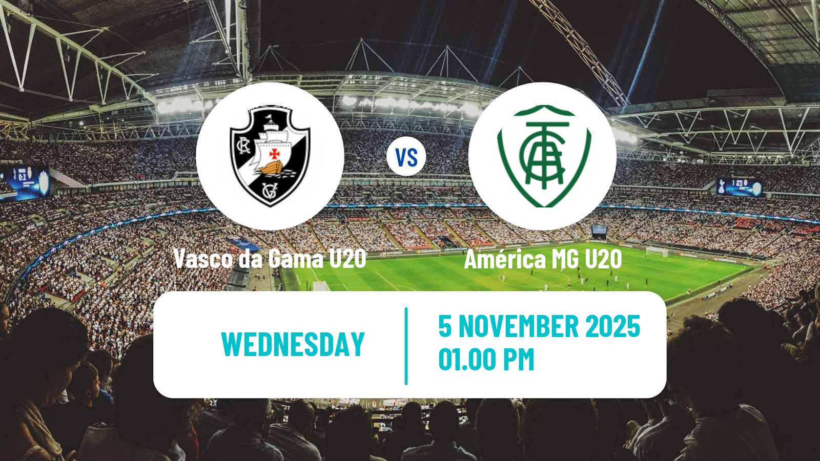 Football Copa do Brasil U20 Vasco da Gama U20 - América MG U20
