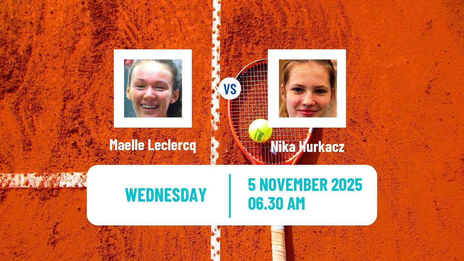 Tennis ITF W15 Monastir 38 Women Maelle Leclercq - Nika Hurkacz