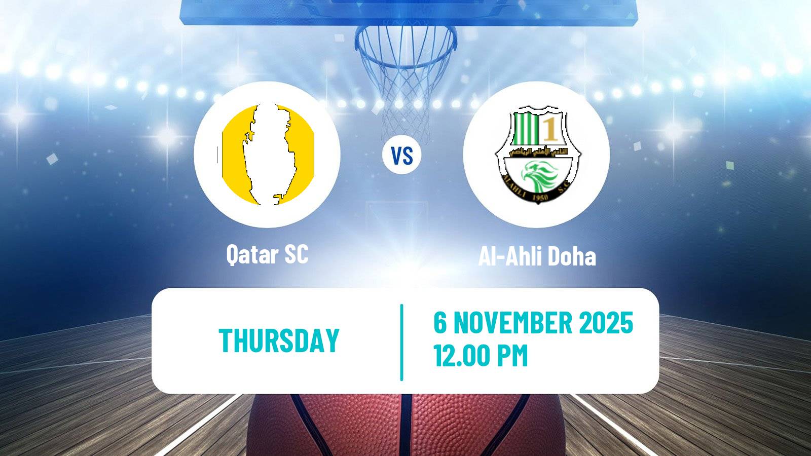 Basketball Qatar Basketball League Qatar SC - Al-Ahli Doha