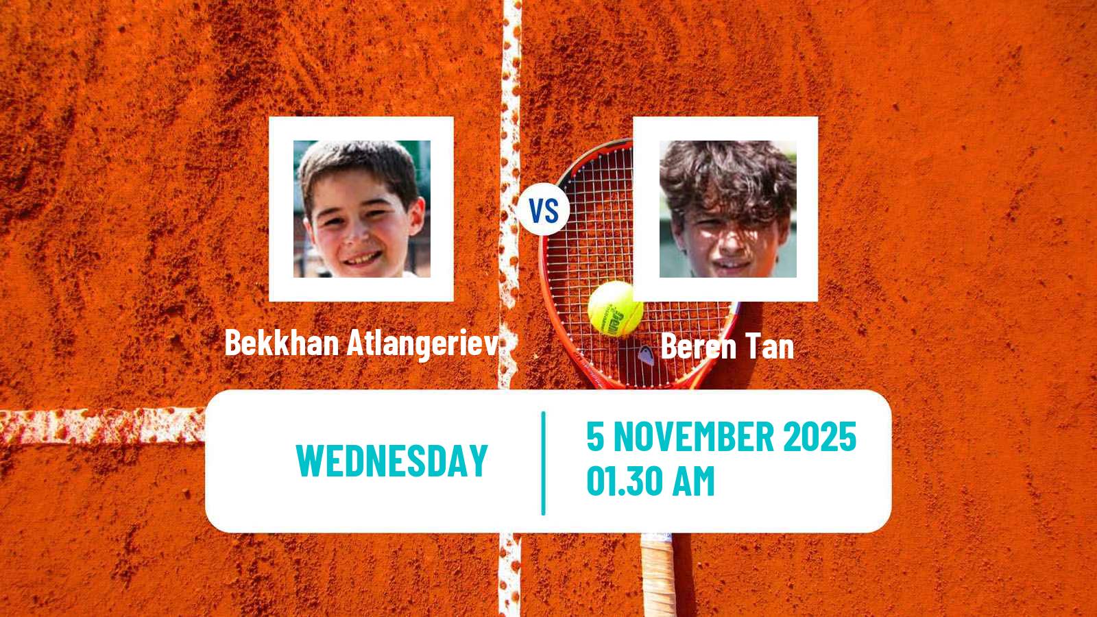 Tennis ITF M15 Antalya 13 Men Bekkhan Atlangeriev - Beren Tan