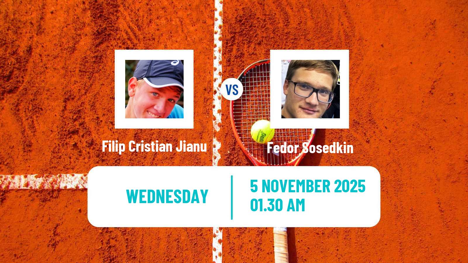 Tennis ITF M15 Antalya 13 Men Filip Cristian Jianu - Fedor Sosedkin