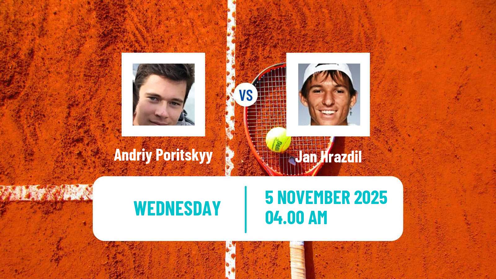 Tennis ITF M15 Sharm Elsheikh 16 Men Andriy Poritskyy - Jan Hrazdil