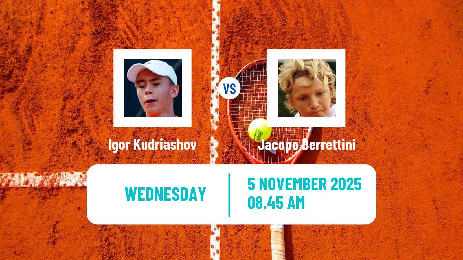 Tennis ITF M25 Monastir 9 Men Igor Kudriashov - Jacopo Berrettini