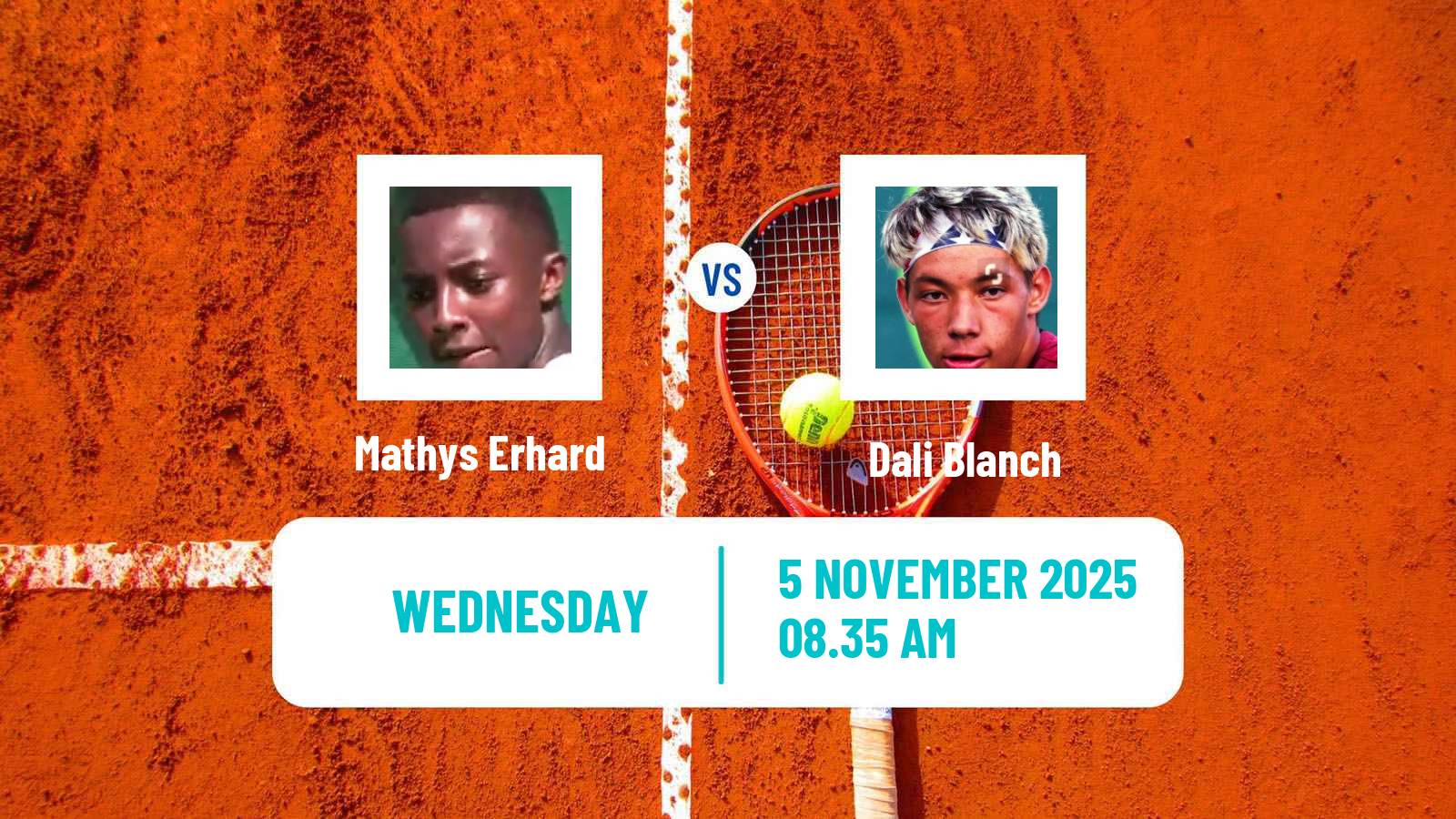 Tennis ITF M25 Monastir 9 Men Mathys Erhard - Dali Blanch