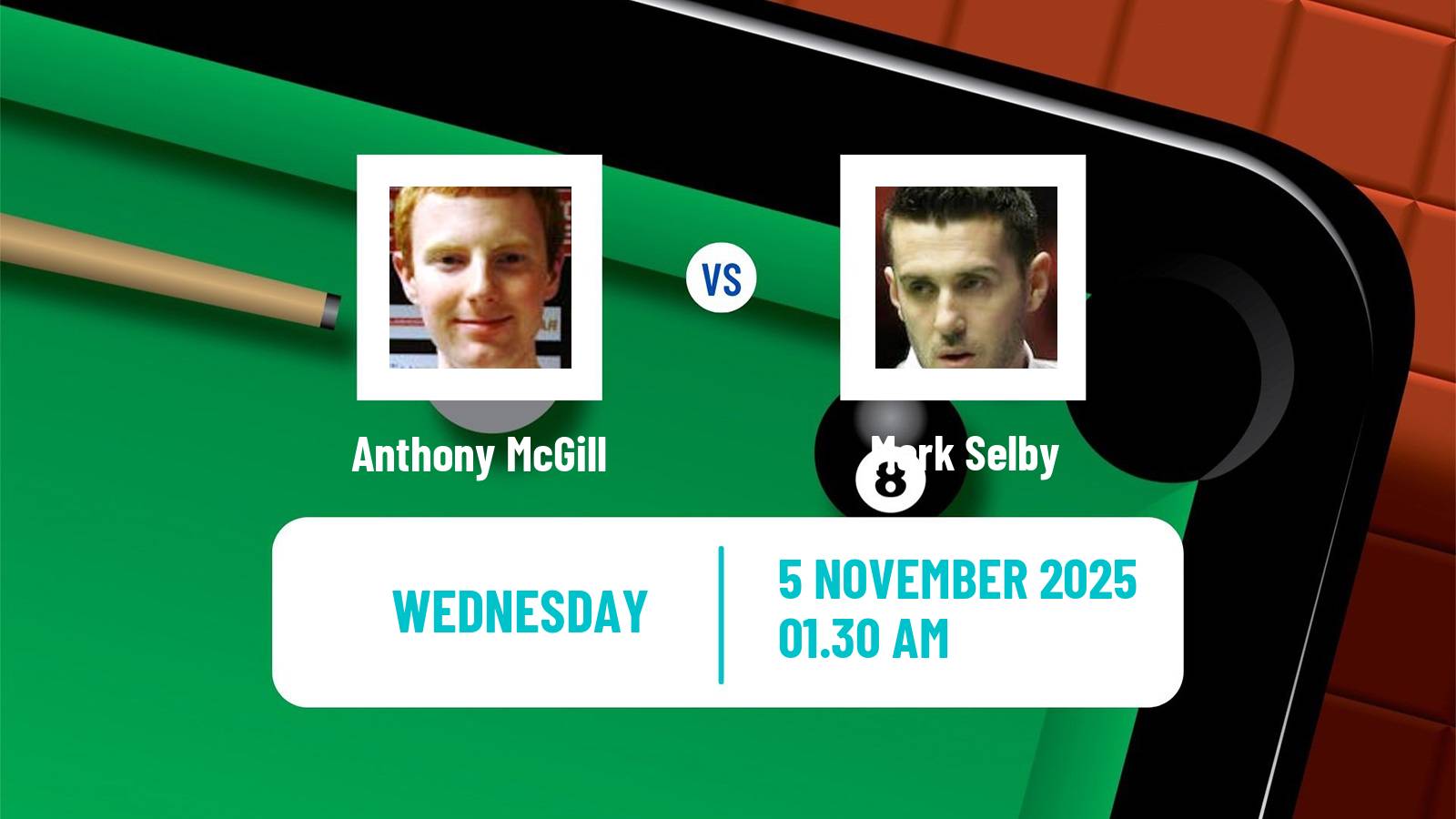 Snooker International Championship Anthony McGill - Mark Selby