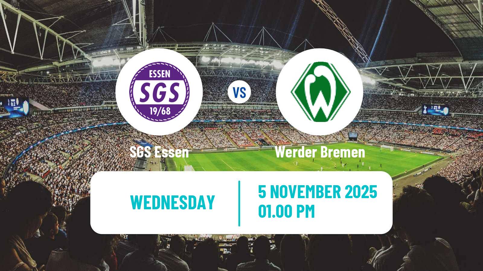 Football German Bundesliga Women SGS Essen - Werder Bremen