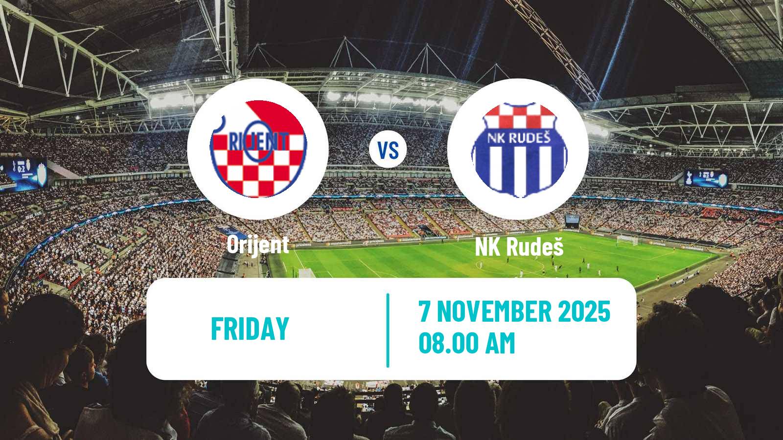 Football Croatian Prva NL Orijent - Rudeš
